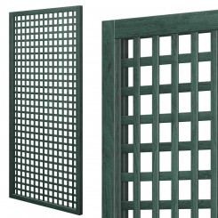 Houten scherm - mazen in vierkant 47 mm - 2x1 m / GROENE KLEUR